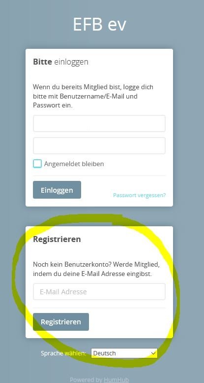 HH1 Registrierung